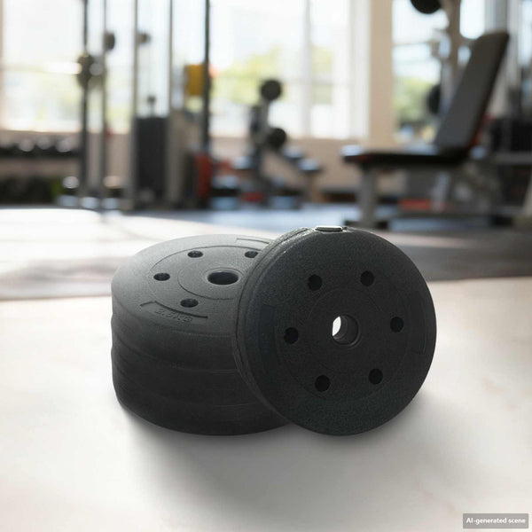 2-in-1 Käsipainosetti 40kg Musta ja punainen