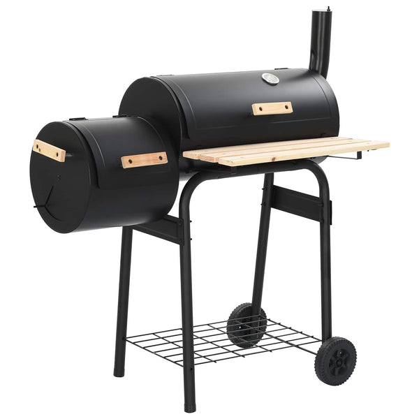 Ulkoilma grilli 104 x 58 x 114 cm Teräs Musta