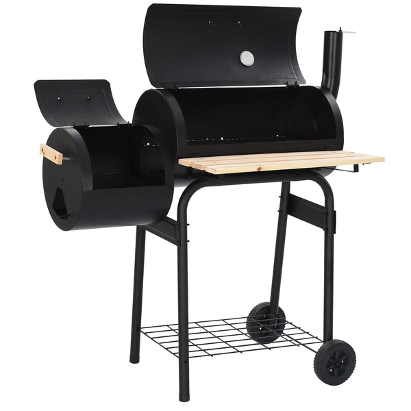Ulkoilma grilli 104 x 58 x 114 cm Teräs Musta