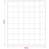 Peitto FULDA 200 x 200 cm 4 vuodenaikaa 210 GSM valkoinen