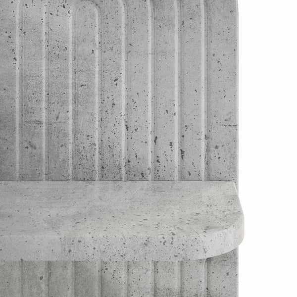 Seinähylly 2 kpl Betoninharmaa 23 x 13.5 x 37.5 cm Tekninen puu