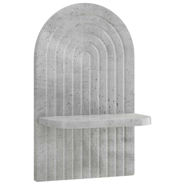 Seinähylly 2 kpl Betoninharmaa 23 x 13.5 x 37.5 cm Tekninen puu