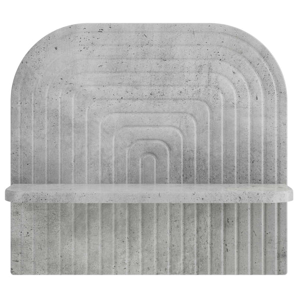 Seinähylly 2 kpl Betoninharmaa 41 x 13,5 x 37,5 cm Tekninen puu