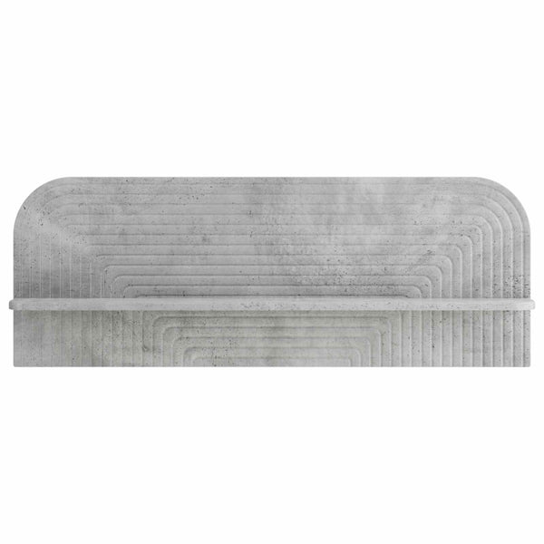Seinähylly 2 kpl Betoninharmaa 102 x 13.5 x 37.5 cm