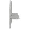 Seinähylly 2 kpl Betoninharmaa 102 x 13.5 x 37.5 cm