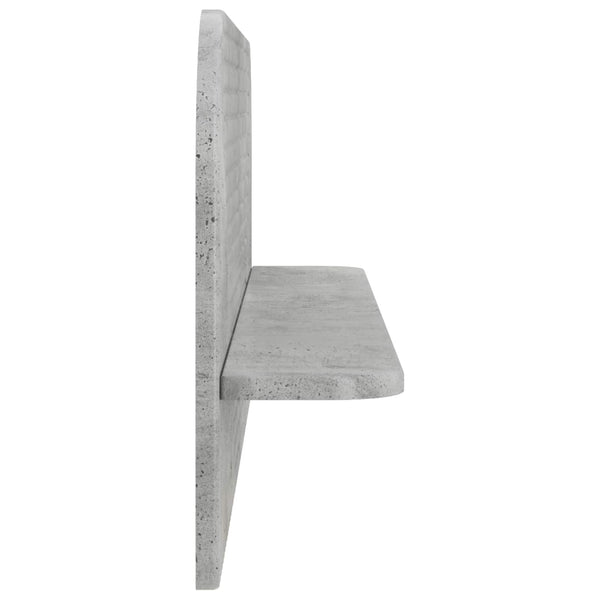 Seinähylly 2 kpl Betoninharmaa 102 x 13.5 x 37.5 cm