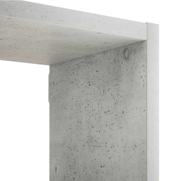 Seinähylly Betoninharmaa 72 x 17 x 55.5 cm Tekninen puu