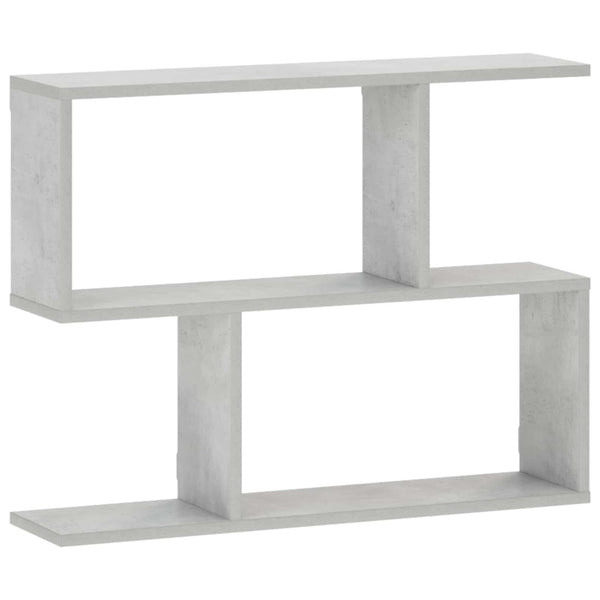 Seinähylly Betoninharmaa 72 x 17 x 55.5 cm Tekninen puu