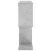Seinähylly Betoninharmaa 72 x 17 x 55.5 cm Tekninen puu