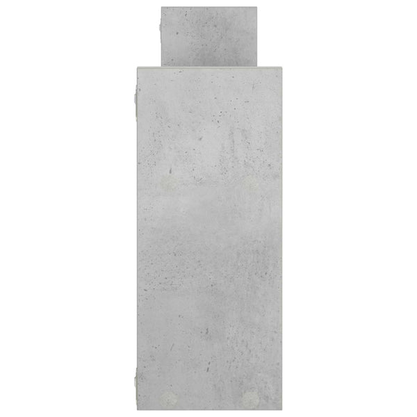 Seinähylly Betoninharmaa 97,5 x 17 x 40 cm Tekninen puu