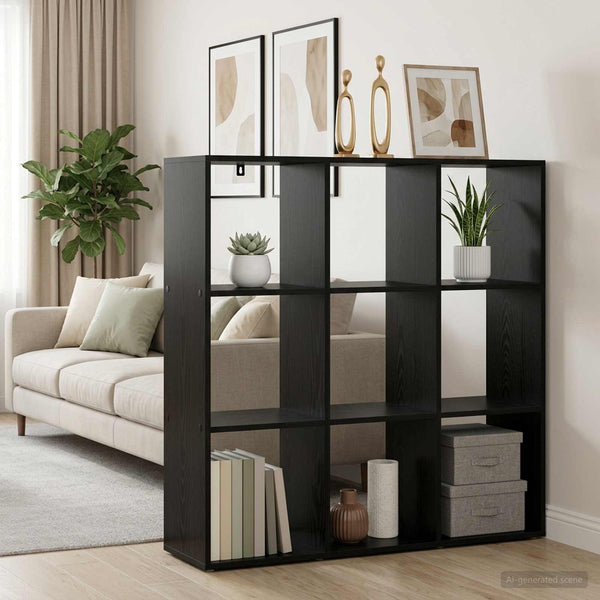 Kirjahylly 102 x 29 x 103,5 cm Tekninen puu Musta tammi