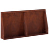 Pato 2 kpl 40 x 12 x 30 cm Säänkestävä teräs Ruosteinen