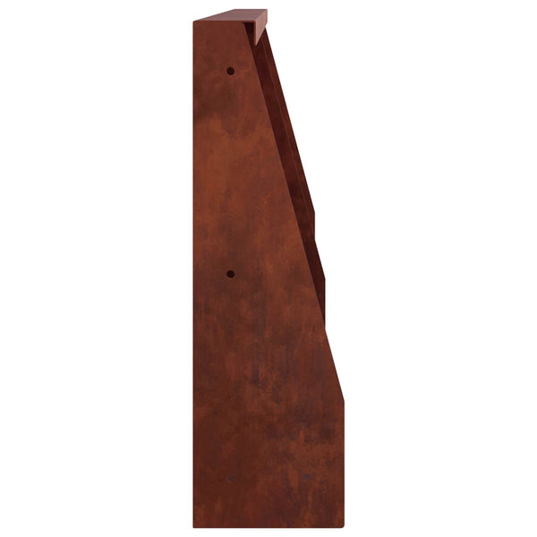 Pato 2 kpl 40 x 12 x 30 cm Säänkestävä teräs Ruosteinen