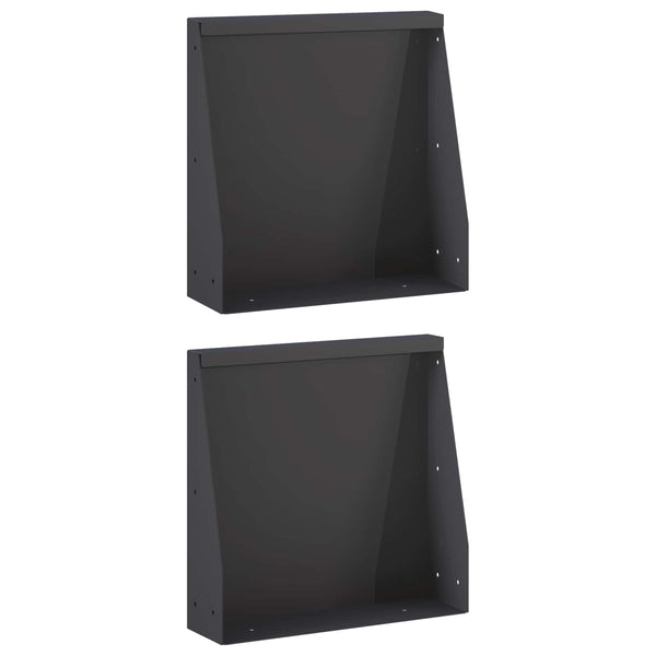 Pato 2 kpl 40 x 12 x 40 cm Teräs Musta