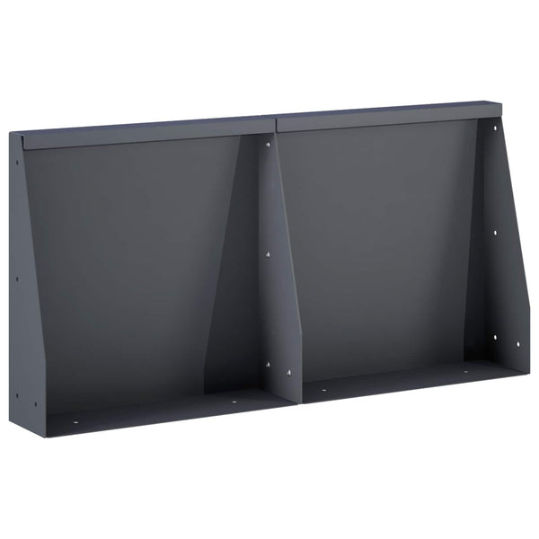 Pato 2 kpl 40 x 12 x 40 cm Teräs Antrasiitti
