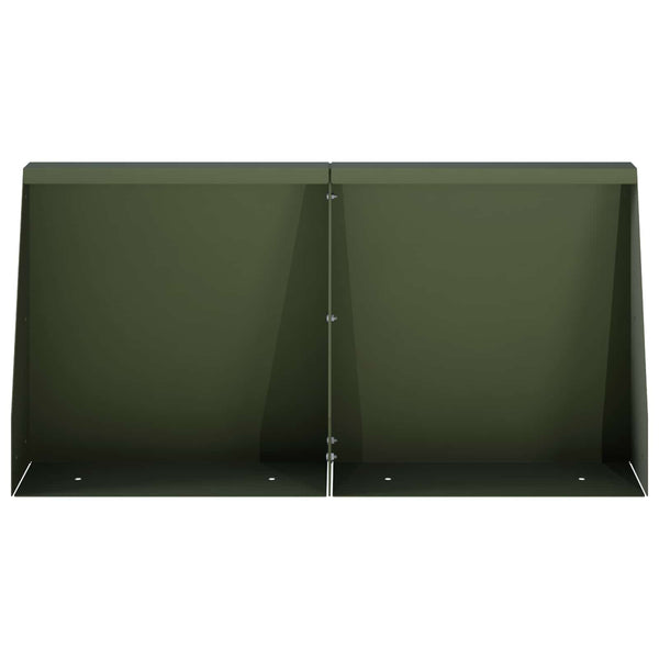 Pato 2 kpl 40 x 12 x 40 cm Teräs Oliivinvihreä