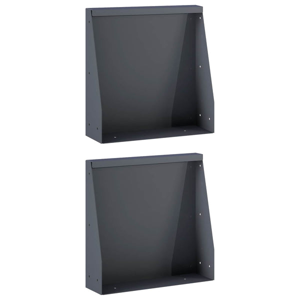 Pato 2 kpl 40 x 12 x 50 cm Teräs Antrasiitti