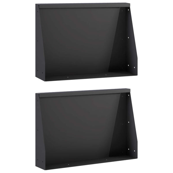 Pato 2 kpl 60 x 12 x 30 cm Teräs Musta