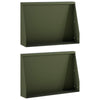 Pato 2 kpl 60 x 12 x 30 cm Teräs Oliivinvihreä