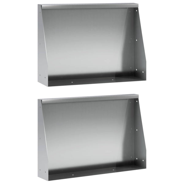 Pato 2 kpl 60 x 12 x 30 cm Galvanoitu teräs Hopea