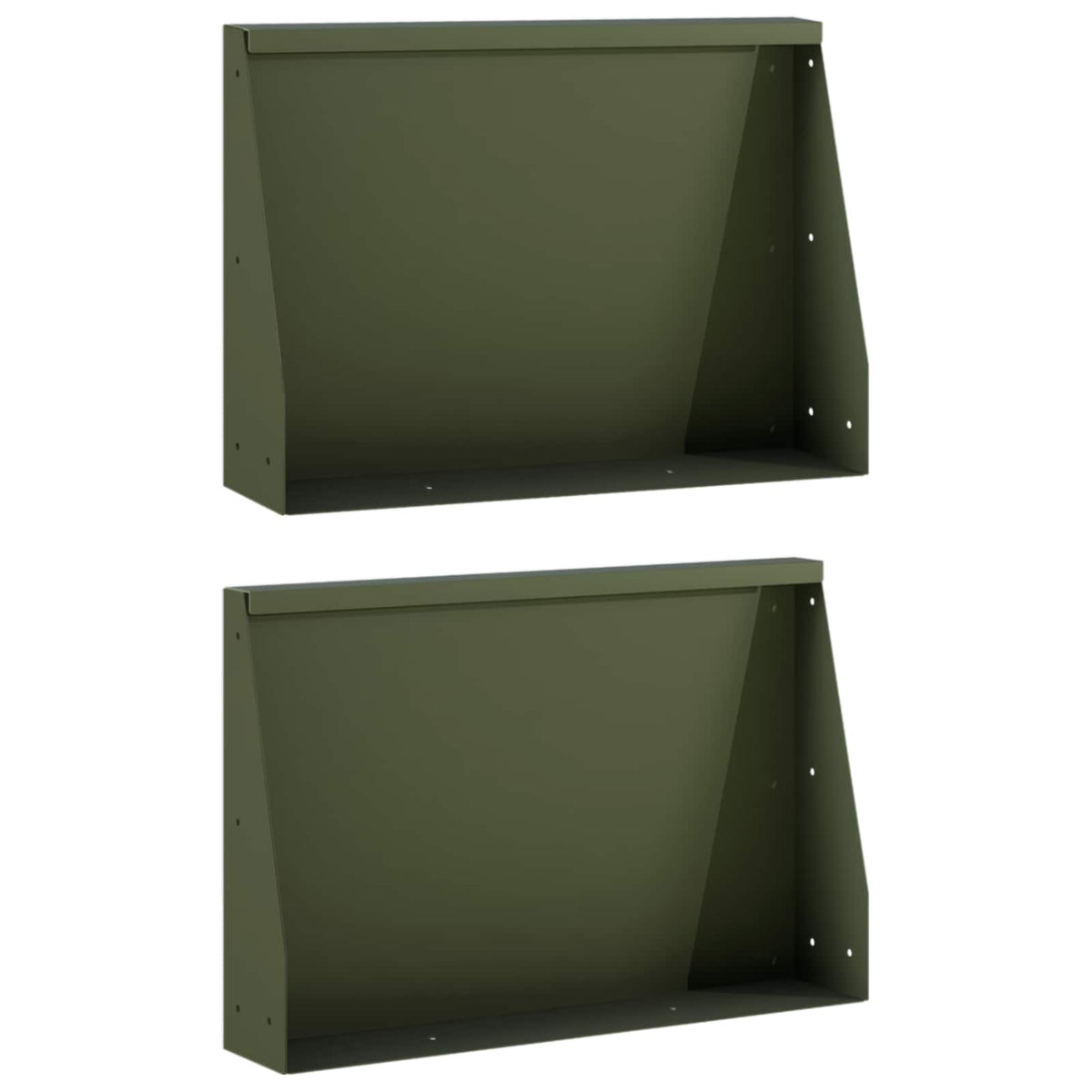 Pato 2 kpl 60 x 12 x 50 cm Teräs Oliivinvihreä