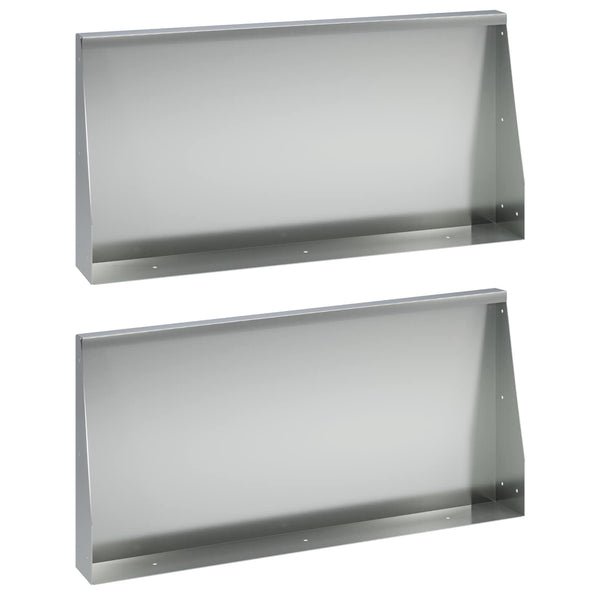 Pato 2 kpl 80 x 12 x 30 cm Galvanoitu teräs Hopea