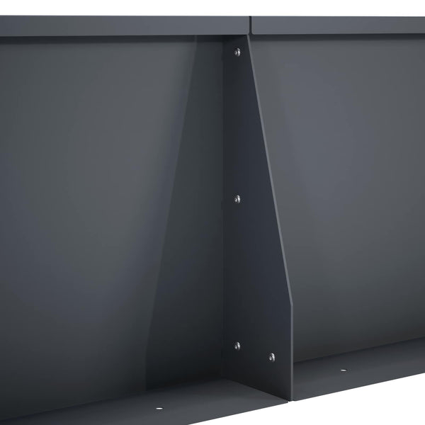 Pato 2 kpl 80 x 12 x 40 cm Teräs Antrasiitti
