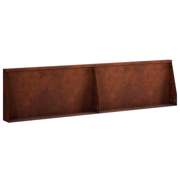 Pato 2 kpl 80 x 12 x 40 cm Säänkestävä teräs Ruosteinen