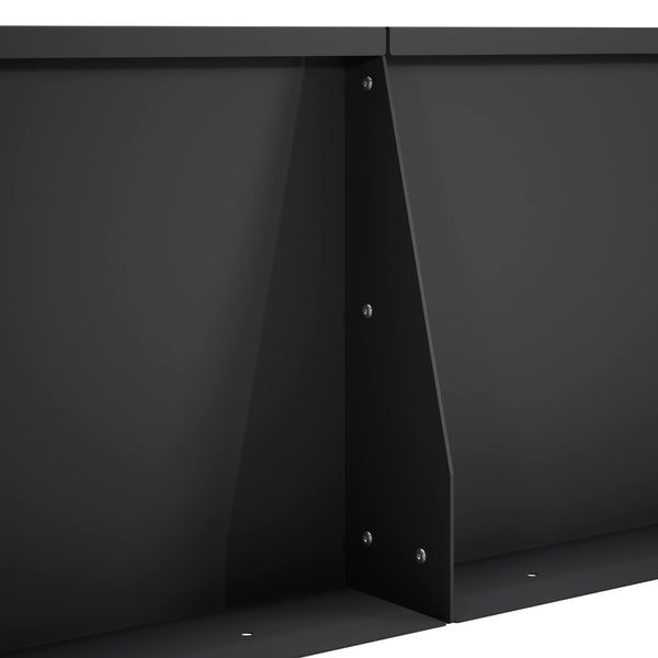 Pato 2 kpl 80 x 12 x 50 cm Teräs Musta