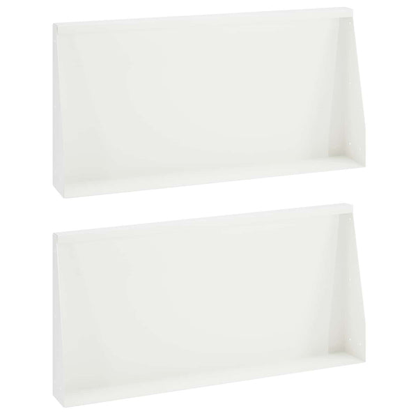 Pato 2 kpl 80 x 12 x 50 cm Teräs valkoinen