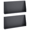 Pato 2 kpl 80 x 12 x 50 cm Teräs Antrasiitti