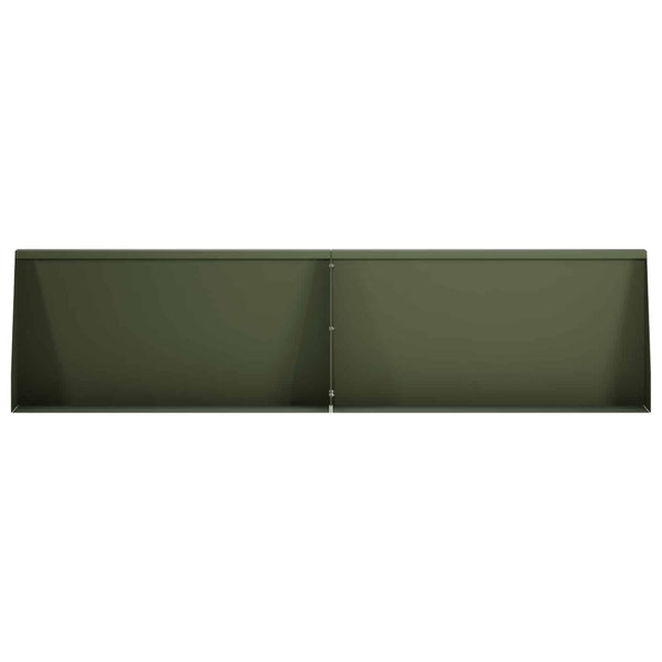 Pato 2 kpl 80 x 12 x 50 cm Teräs Oliivinvihreä