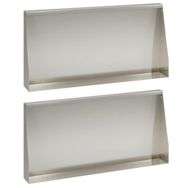 Pato 2 kpl 80 x 12 x 50 cm Ruostumaton teräs Hopea