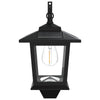 Seinävalaisin with LED Bulb 2 kpl Musta 19 x 14 x 25 cm