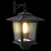 Seinävalaisin with LED Bulb 2 kpl Musta 19 x 14 x 25 cm