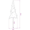 Puutarhakeppi 20 x 6 cm Teräs valkoinen