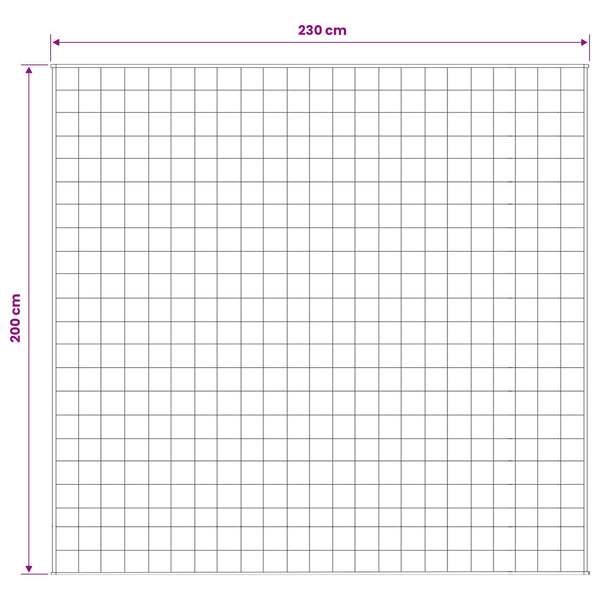 Painopeitto valkoinen 200 x 230 cm 13 kg 100% Puuvilla 205T