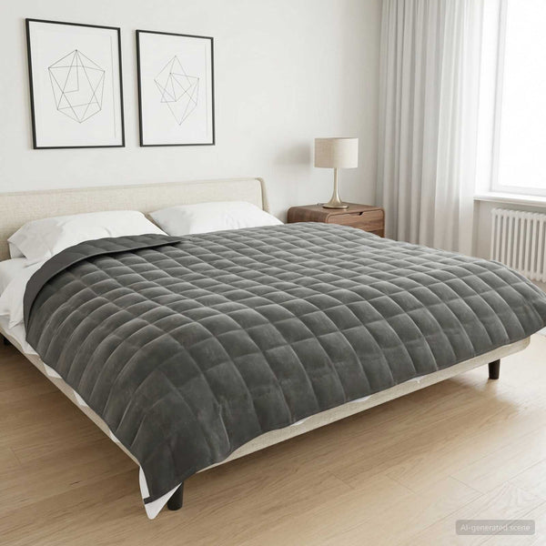 Painopeitto Antrasiitti 200 x 220 cm 13 kg 100% Puuvilla 205T