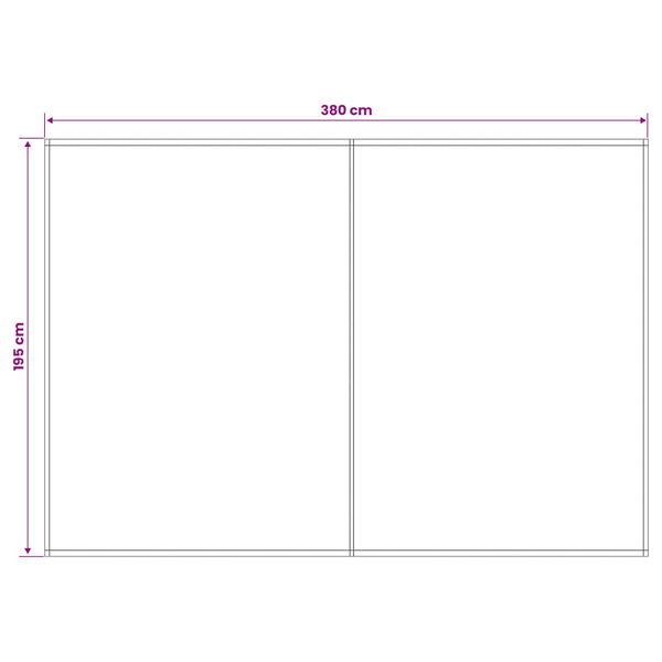 Markiisin vaihtokangas Sininen ja valkoinen 400 x 200 cm