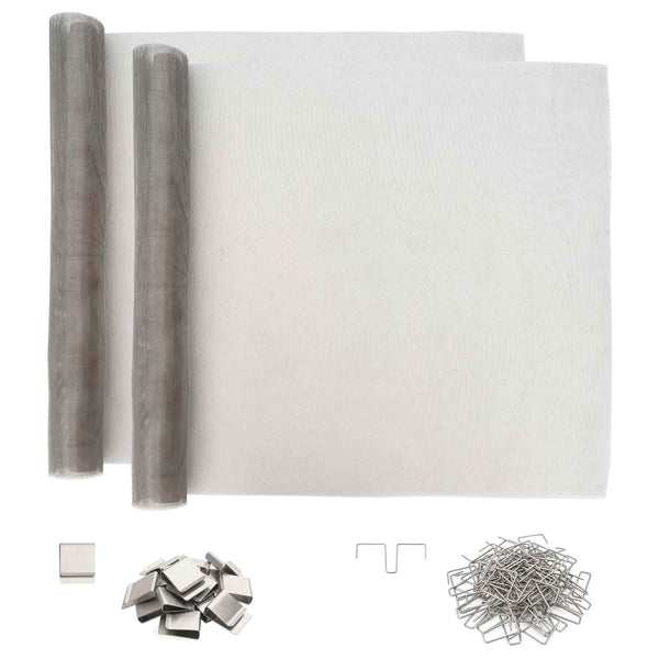 Valoaukko peite klipsillä 2 kpl 70 x 130 cm Hopea