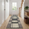 Mattojuoksija LESAKA Ruskea 50 x 300 cm Timantti sametti