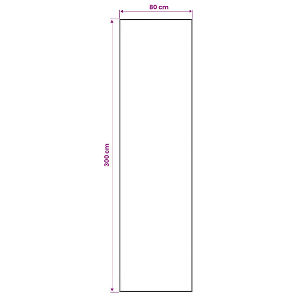 Mattojuoksija LESAKA Hopea 80 x 300 cm Timantti sametti