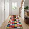 Mattojuoksija LESAKA värikäs 80 x 100 cm Timantti sametti
