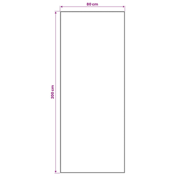 Mattojuoksija LESAKA Musta ja valkoinen 80 x 200 cm