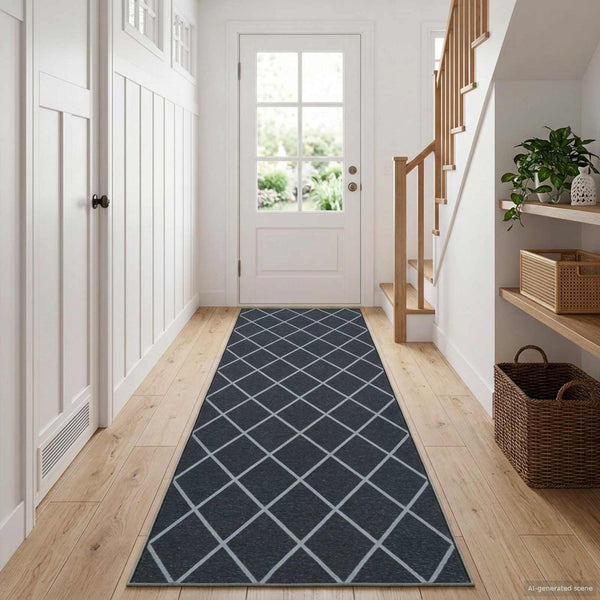 Mattojuoksija ORIZ 1150 gsm Musta verkko-kuosi