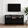 TV-kaappi 102 x 37,5 x 52,5 cm Musta tammi Tekninen puu