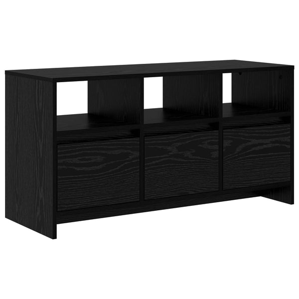 TV-kaappi 102 x 37,5 x 52,5 cm Musta tammi Tekninen puu