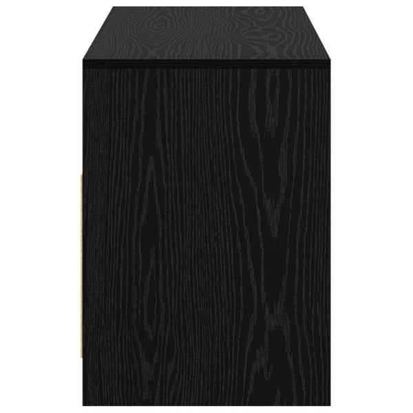 TV-kaappi 102 x 37,5 x 52,5 cm Musta tammi Tekninen puu