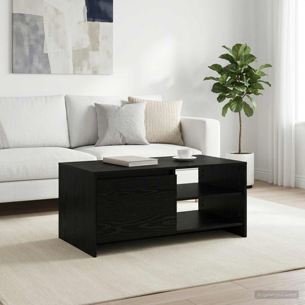 Sohvapöytä Musta tammi 102 x 50 x 45 cm Tekninen puu