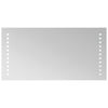 LED kylpyhuonemirror Läpinäkyvä 40 x 20 cm karkaistu lasi